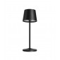 Lampe de table Treta Polycarbonate,Aluminium Transparent, Noir|Lampes à poser|Luminaire Center