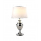 Lampe de table Roma Tissu,alliage métallique Chrome|Lampes à poser|Luminaire Center
