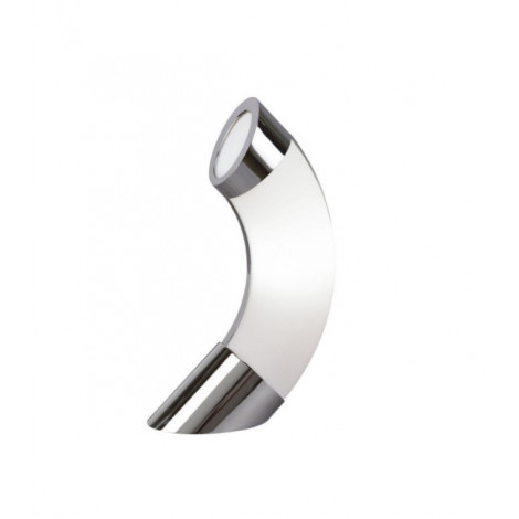 Lampe de table Guss Chrome poli, blanc|Lampes à poser|Luminaire Center