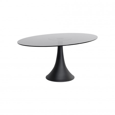 Table Grande Possibilita 180x120cm noire et verre fumé Kare Design|Table|Kare