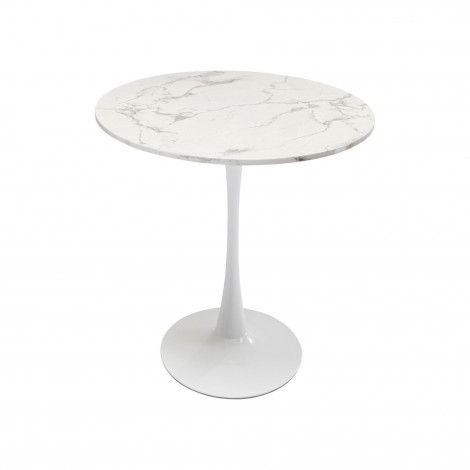 Table Schickeria 80cm effet marbre blanc Kare Design|Table|Kare