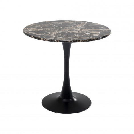Table Schickeria 80cm effet marbre noir Kare Design|Table|Kare