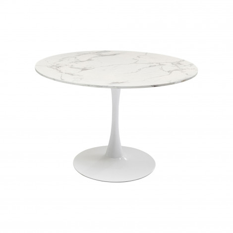 Table Schickeria 110cm effet marbre blanc Kare Design|Table|Kare