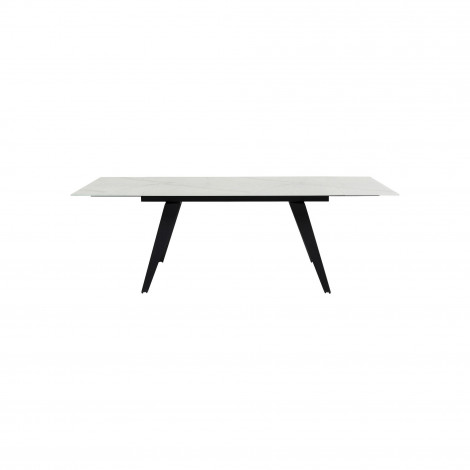 Table à rallonges Amsterdam 240x90cm effet marbre blanc Kare Design|Table|Kare