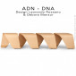 Banc d'attente design ADN-DNA, assise 4 places aux formes hélicoïdales en multiplis de hêtre, finition placage chêne naturel.|Banquettes / Bancs / Poufs|100chaises Banc d'attente design ADN-DNA, assise 4 places aux formes hélicoïdales en multiplis de hêtre, finition placage chêne naturel.|Banquettes / Bancs / Poufs|100chaises