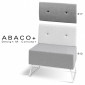 Module déco mural pour banquette ABACO+, habillage revêtement pour assise une place réf.: 812.|Banquettes / Bancs / Poufs|100chaises