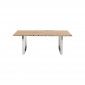 Table Harmony acacia chrome 180x90cm Kare Design|Table|Kare