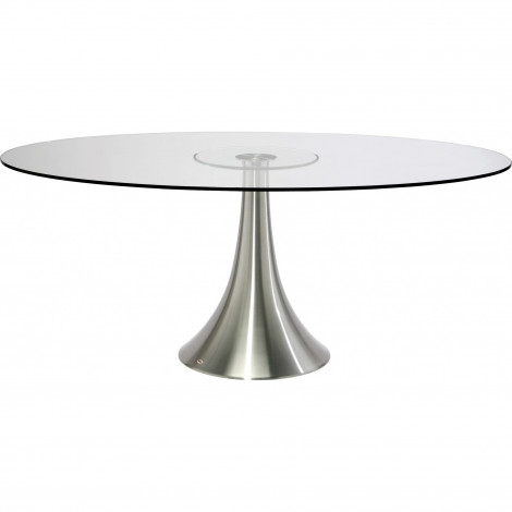 Table en verre Grande Possibilita 180x120cm chromée et verre Kare Design|Table|Kare