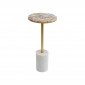 Table d'appoint Agate marbre blanc 25cm Kare Design|Chevet|Kare