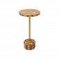 Table d'appoint Domero Geo 40cm marron et dorée Kare Design|Chevet|Kare