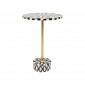 Table d'appoint Domero Star 40cm marron et blanche Kare Design|Chevet|Kare