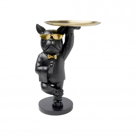 Table d'appoint majordome bouledogue noir Kare Design|Chevet|Kare