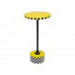 Table d'appoint Domero Checkers 25cm jaune Kare Design|Chevet|Kare