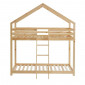 Lit cabane superposé TINY pin naturel 90x190 sommier inclus|Lit|Baita Home