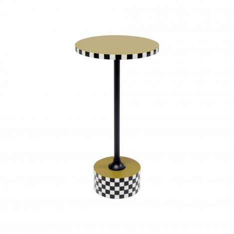 Table d'appoint Domero Checkers 25cm verte Kare Design|Chevet|Kare