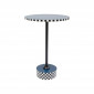 Table d'appoint Domero Checkers 40cm bleue Kare Design|Chevet|Kare