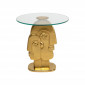 Table d'appoint deux visages dorés 55cm Kare Design|Chevet|Kare