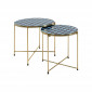 Tables d'appoint Priya bleues set de 2 Kare Design|Chevet|Kare