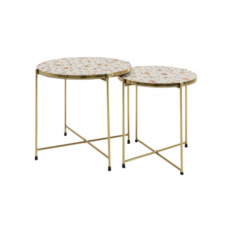 Tables d'appoint Priya blanches set de 2 Kare Design|Chevet|Kare