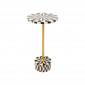 Table d'appoint Domero Star 25cm marron et blanche Kare Design|Chevet|Kare