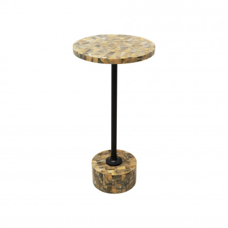 Table d'appoint Domero Mosaic 25cm marron Kare Design|Chevet|Kare