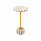 Table d'appoint Domero Cirque 25cm blanche et dorée Kare Design|Chevet|Kare