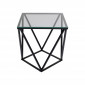 Table d'appoint Cristallo 50x50cm noire Kare Design|Chevet|Kare