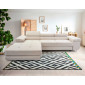 Pablo - canapé d'angle gauche - 6 places - convertible avec coffre et têtières réglables - en velours|Canape|BestMobilier