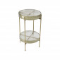 Table d'appoint Ice Double 30cm pieds dorés Kare Design|Chevet|Kare