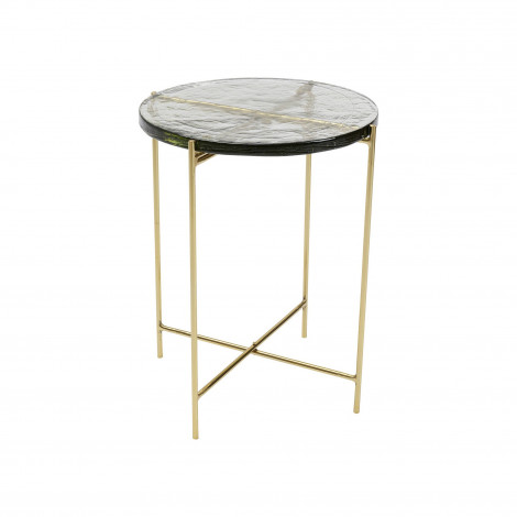 Table d'appoint Ice 40cm pieds dorés Kare Design|Chevet|Kare
