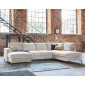 Lilly - Canapé panoramique d'angle droit - 7 places - convertible avec coffre - en velours|Canape|BestMobilier