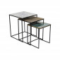 Tables d'appoint Ray carrées set de 3 Kare Design|Chevet|Kare