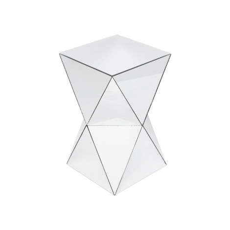 Table d'appoint Luxury Triangle argent Kare Design|Chevet|Kare