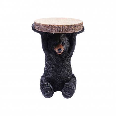 Table d'appoint Animal mini ours noir Kare Design|Chevet|Kare