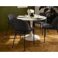 Imelda - lot de 4 chaises - en tissu - gris anthracite|Chaise|BestMobilier