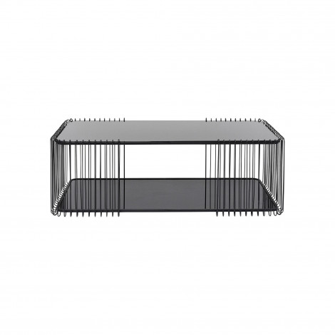 Table basse Wire Double 120x60cm noire Kare Design|Table Basse|Kare