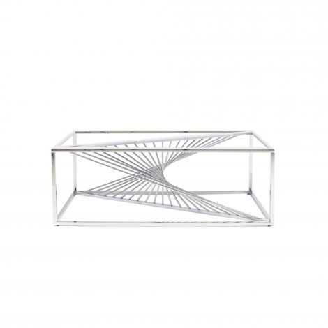 Table basse Laser 120x60cm chromée sans plateau Kare Design|Table Basse|Kare