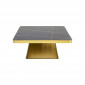 Table basse Miler dorée et noire 80x80cm Kare Design|Table Basse|Kare