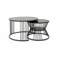Tables basses Roma set de 2 noires Kare Design|Table Basse|Kare