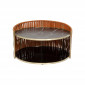Table basse effet marbre noir double 86cm Kare Design|Table Basse|Kare