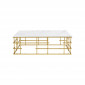 Table basse Rome 130x70cm blanc et or Kare Design|Table Basse|Kare