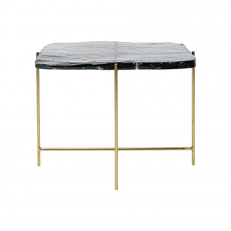 Table basse Ice 63x46cm pieds dorés Kare Design|Table Basse|Kare