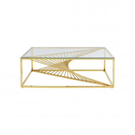 Table basse Laser 120x60cm dorée Kare Design|Table Basse|Kare