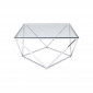 Table basse Cristallo 80x80cm argentée Kare Design|Table Basse|Kare