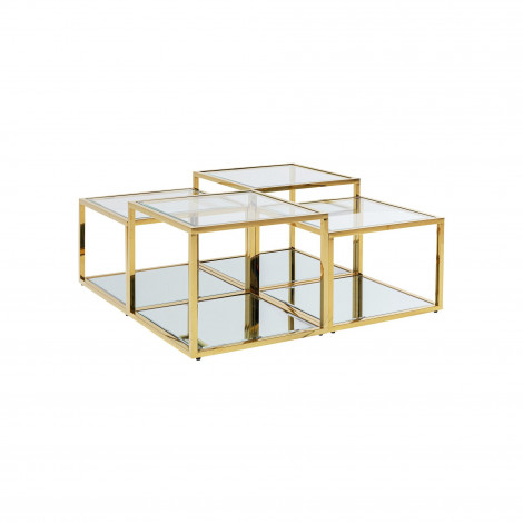 Tables basses Orion set de 4 dorées Kare Design|Table Basse|Kare