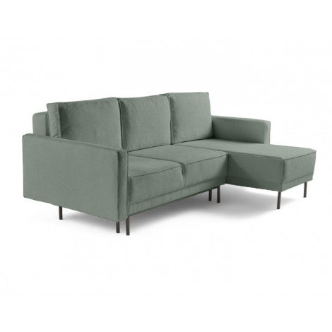 Charlie - canapé d'angle réversible 4 places - convertible avec coffre - en tissu|Canape|BestMobilier