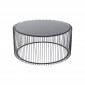 Table basse ronde Wire 80cm noire Kare Design|Table Basse|Kare