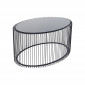 Table basse ovale Wire 60x90cm noire Kare Design|Table Basse|Kare
