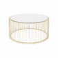 Table basse ronde Wire 80cm laiton Kare Design|Table Basse|Kare