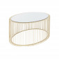 Table basse ovale Wire 60x90cm laiton Kare Design|Table Basse|Kare